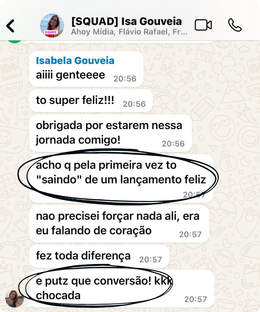 Depoimento de Isa Gouveia