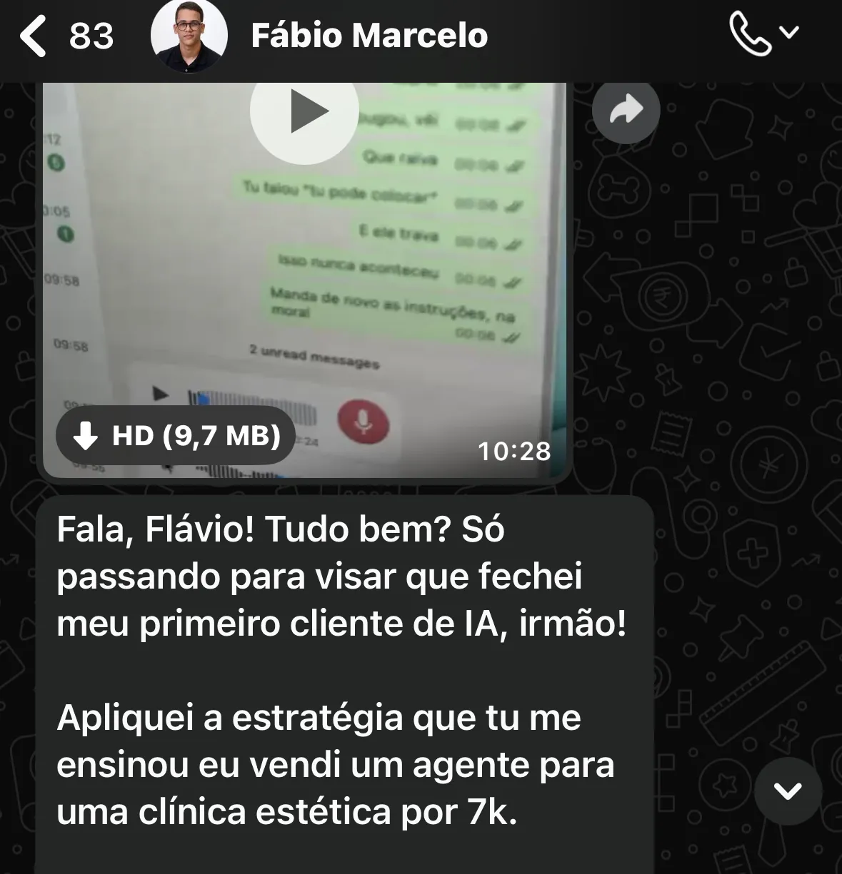 Depoimento de Fábio Marcelo